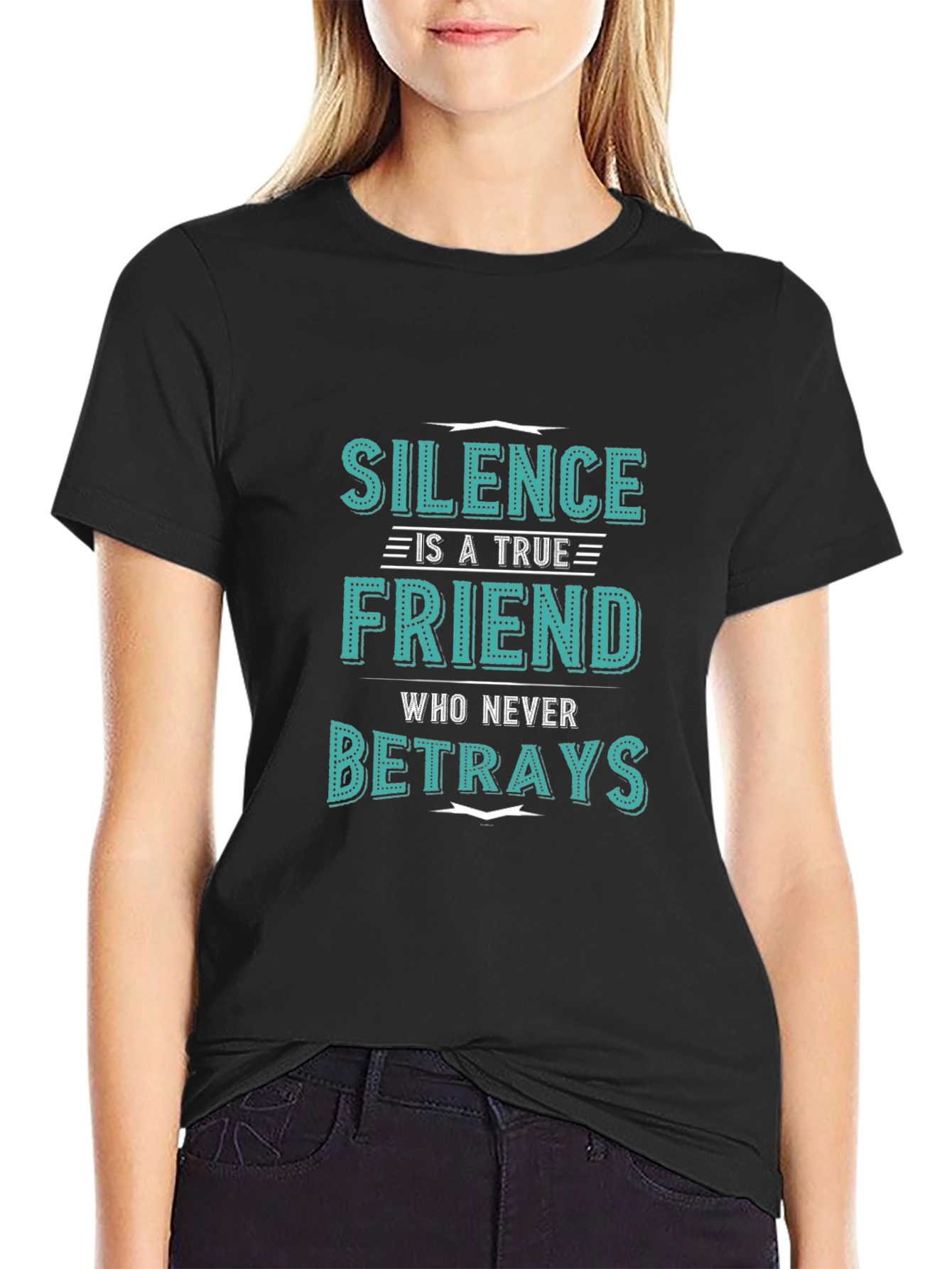 Silence is a True Friend Mens Graphic T-Shirt