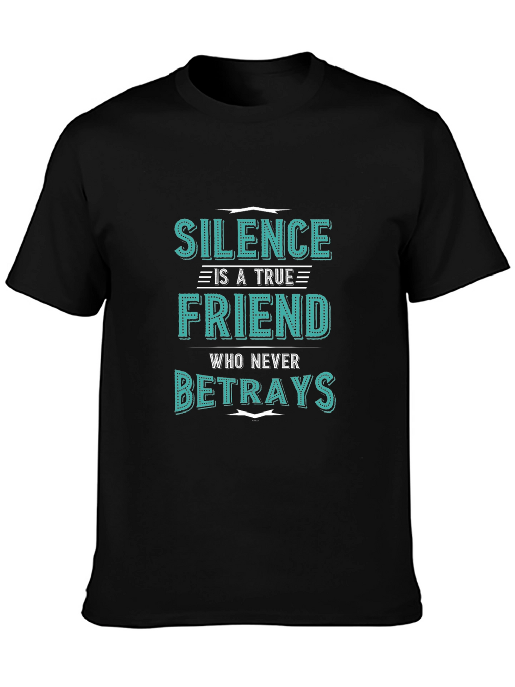 Silence is a True Friend Mens Graphic T-Shirt