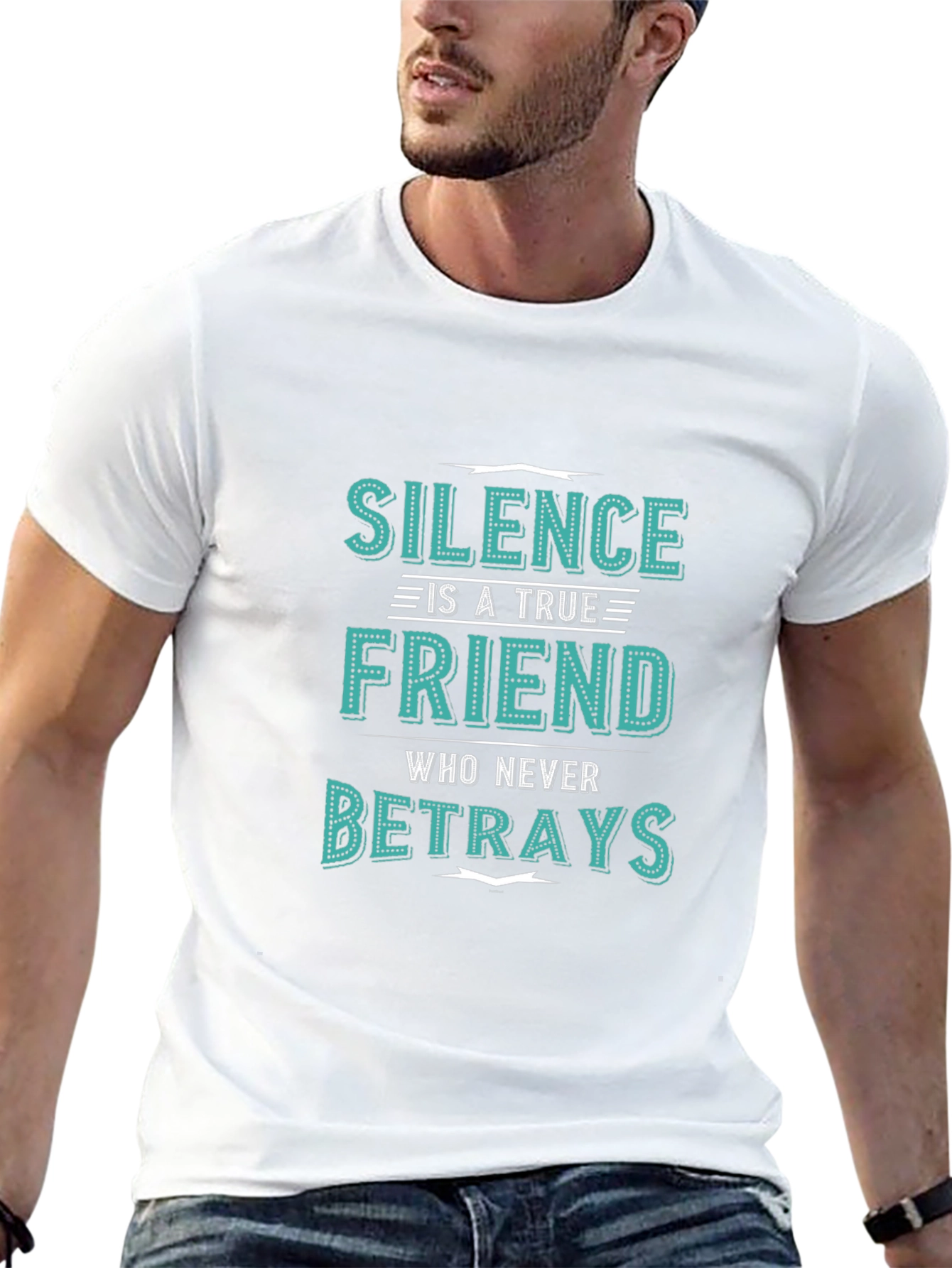 Silence is a True Friend Mens Graphic T-Shirt