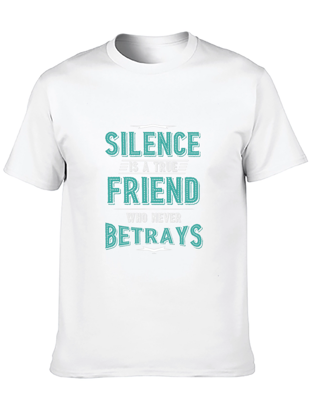 Silence is a True Friend Mens Graphic T-Shirt