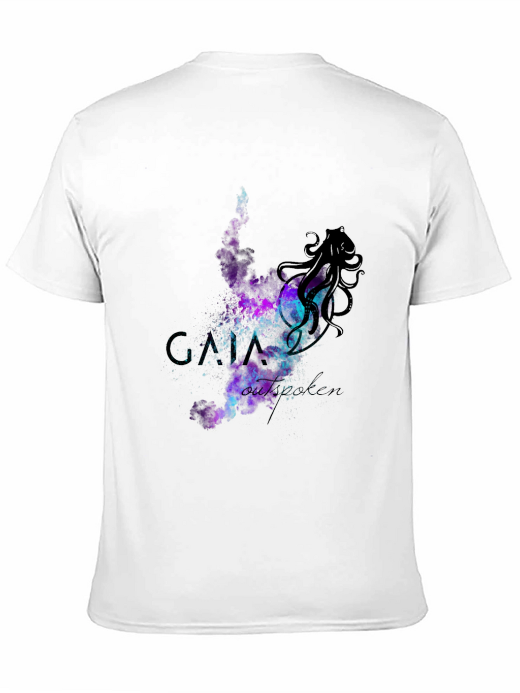 Cosmic Octopus Graphic T-Shirt - Black