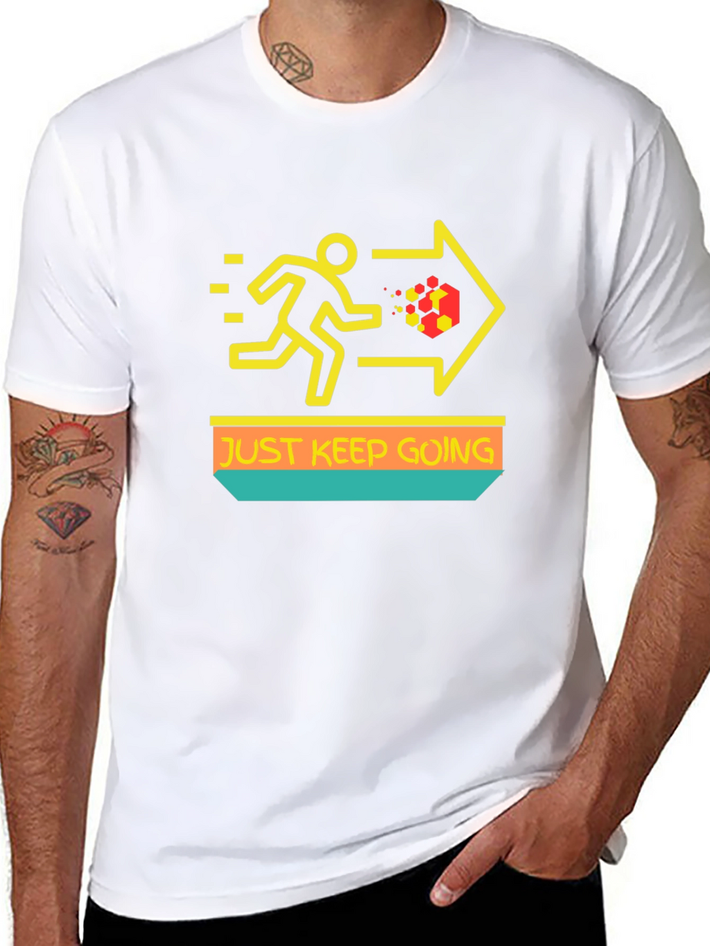Just Keep Going T-Shirt - Motivational Graphic Tee