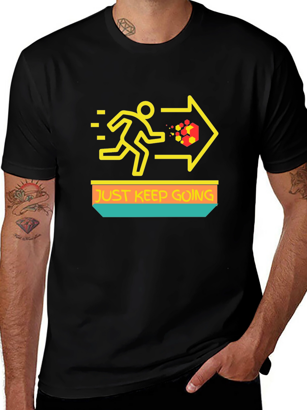 Just Keep Going T-Shirt - Motivational Graphic Tee