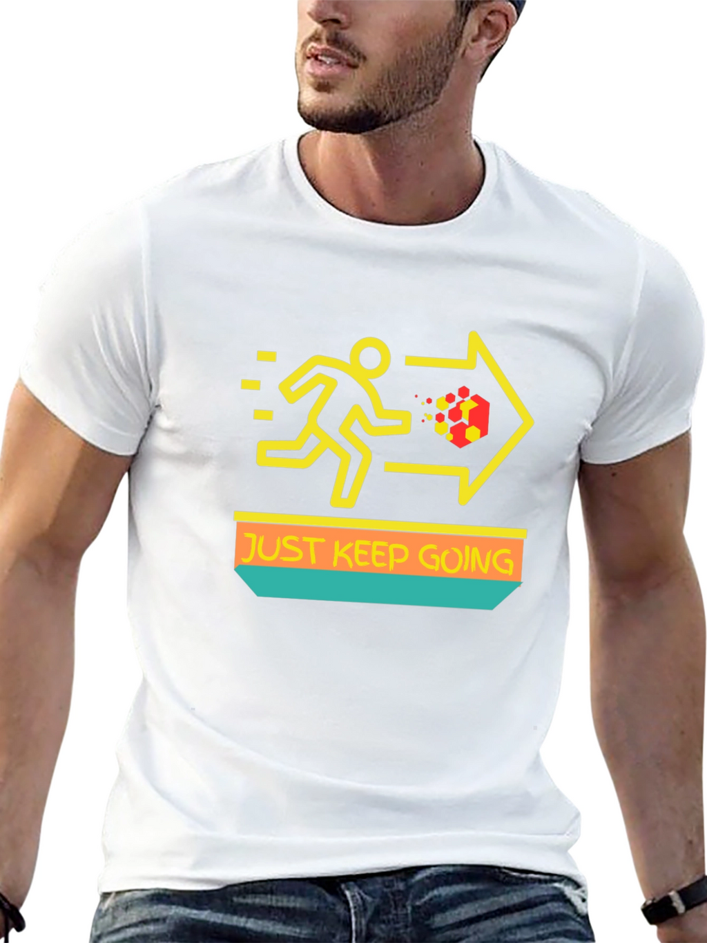 Just Keep Going T-Shirt - Motivational Graphic Tee