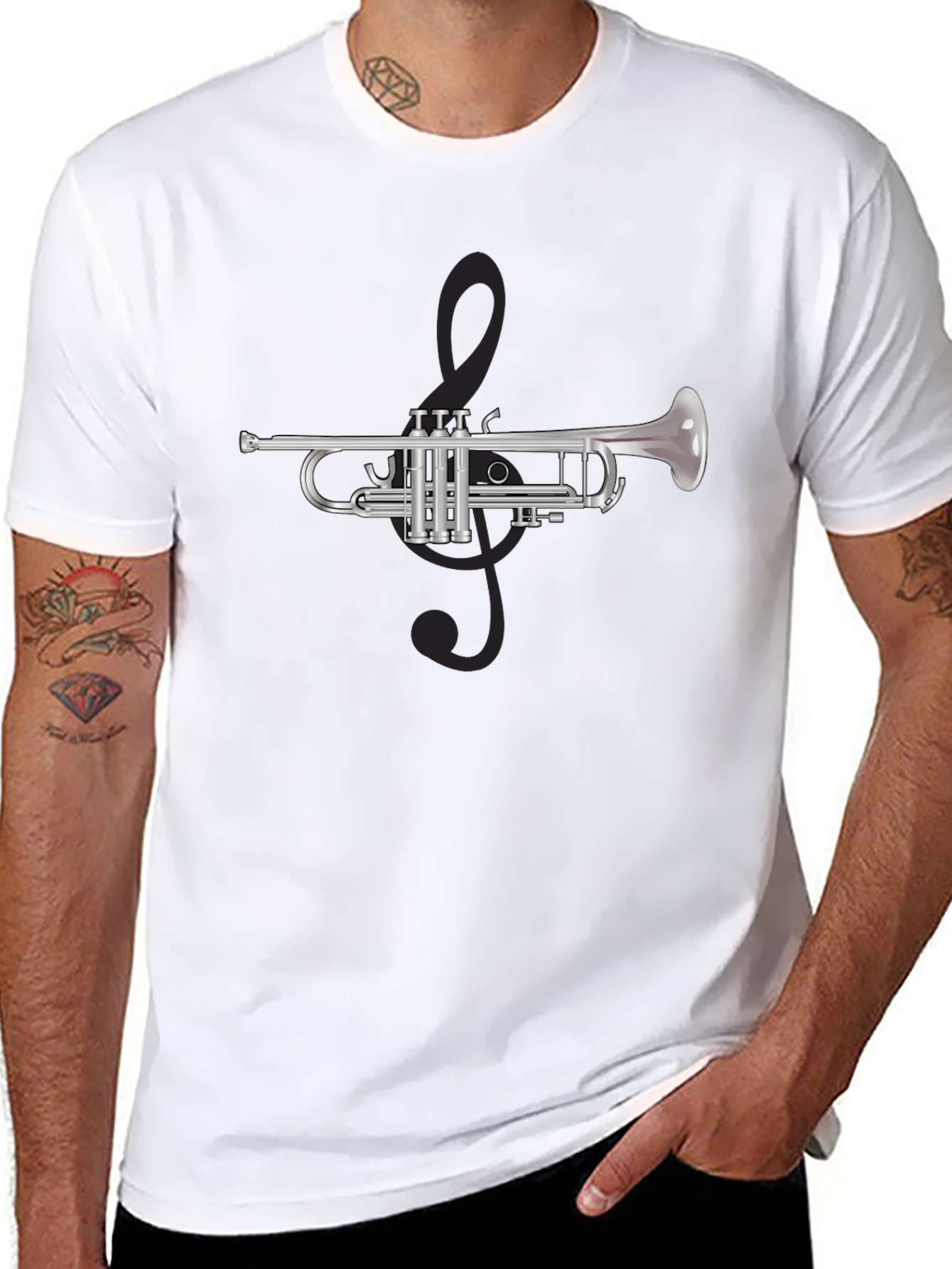 Trumpet Graphic Tee - Musicians Fashion