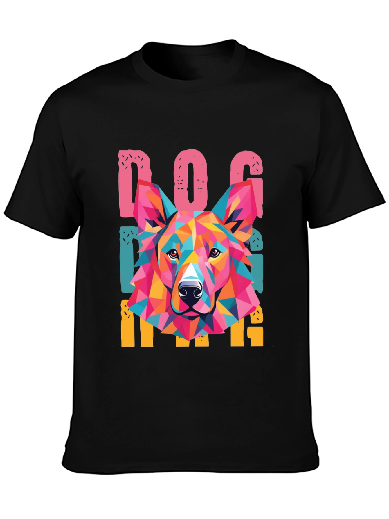 Colorful Dog Lover Graphic T-Shirt