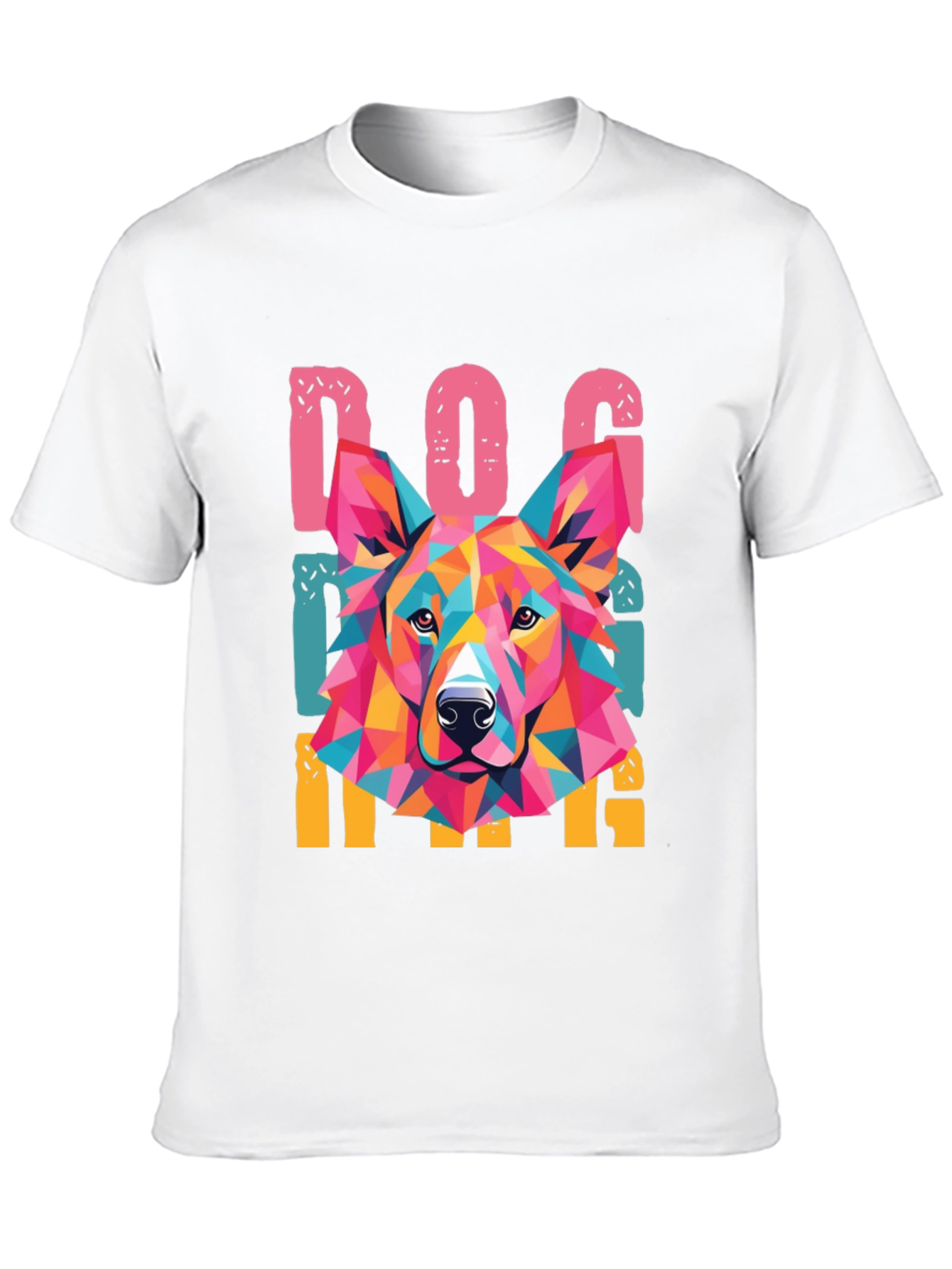 Colorful Dog Lover Graphic T-Shirt