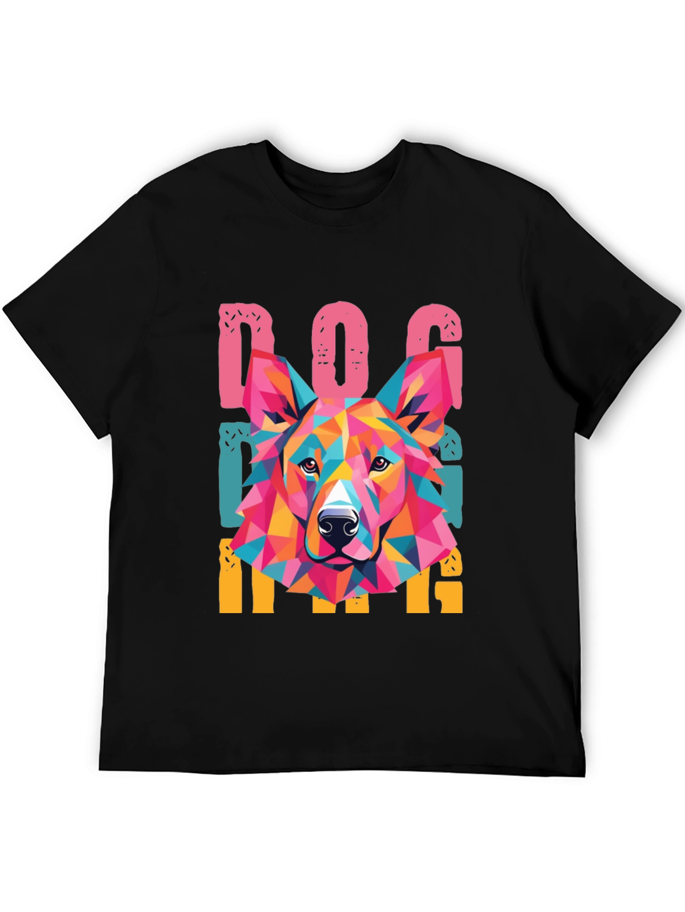 Colorful Dog Lover Graphic T-Shirt