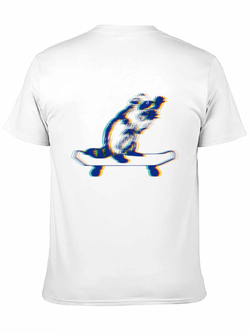Cool Beaver Skateboarder Black T-Shirt