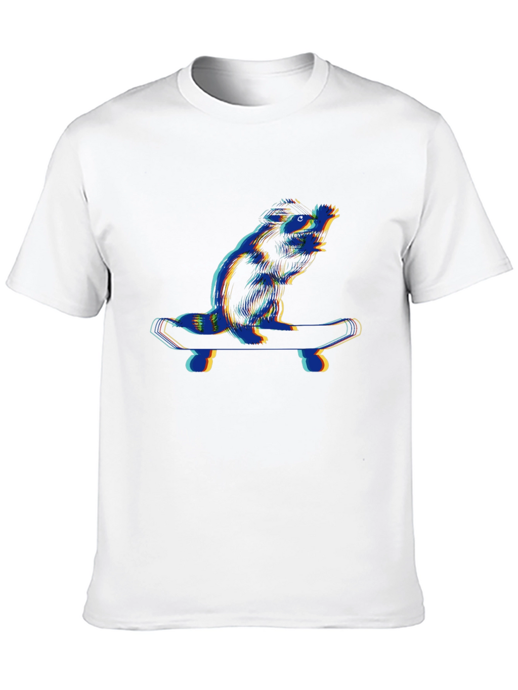 Cool Beaver Skateboarder Black T-Shirt