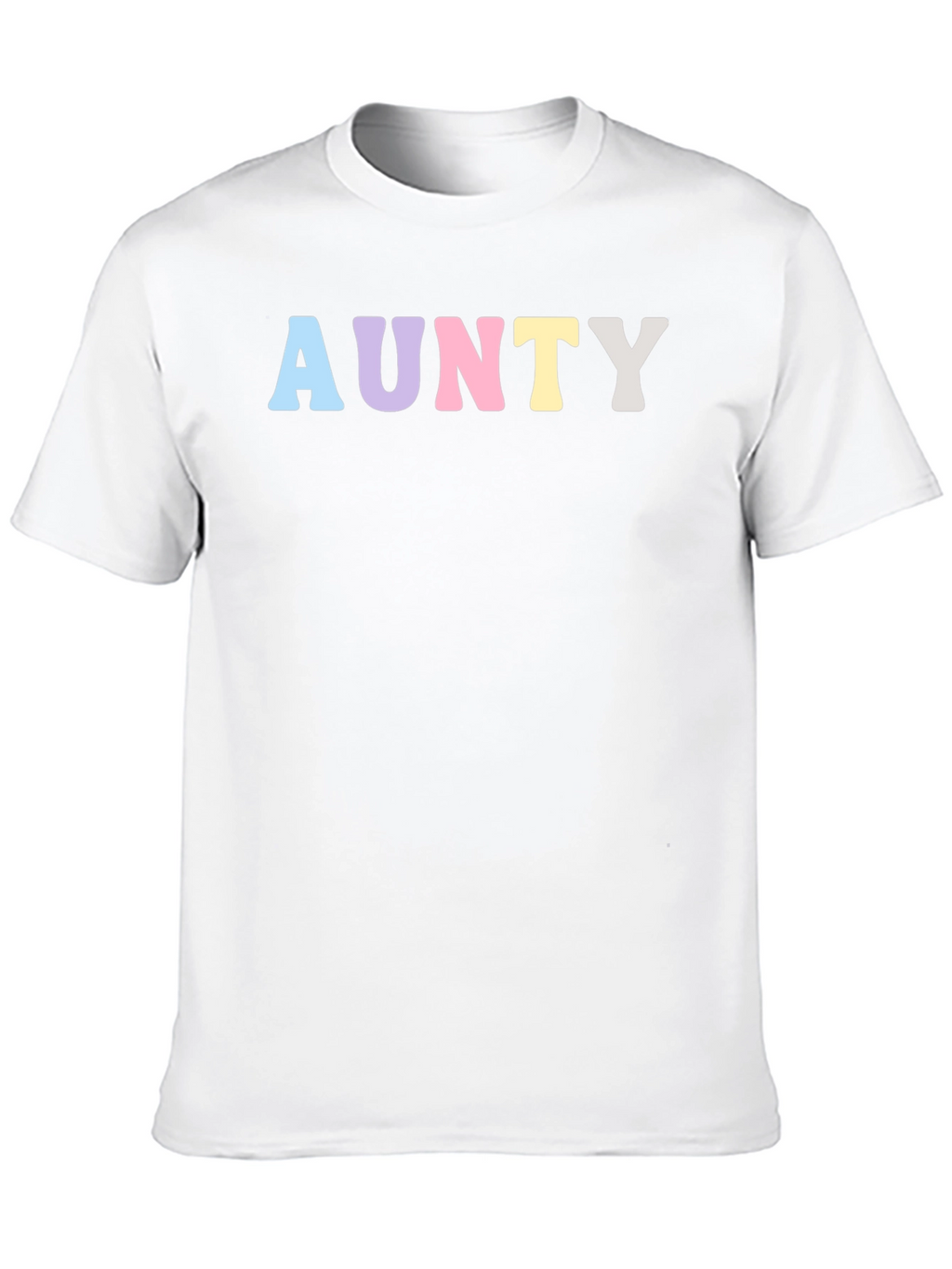 AUNTY Pastel Graphic Print Black T-Shirt