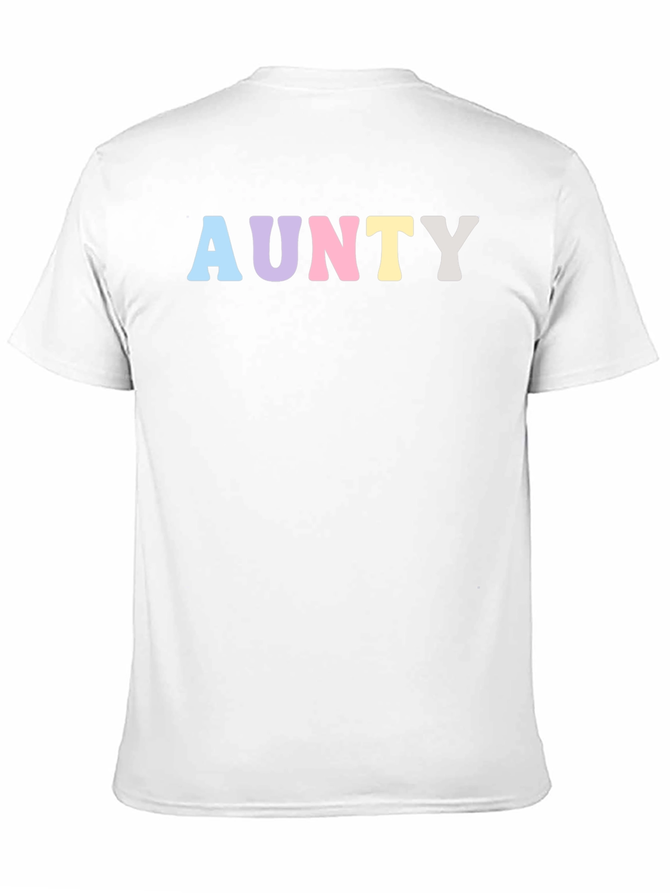 AUNTY Pastel Graphic Print Black T-Shirt