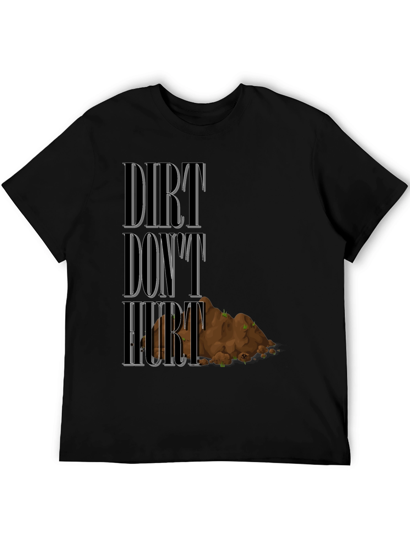 Dirt Dont Hurt Black Graphic Tee