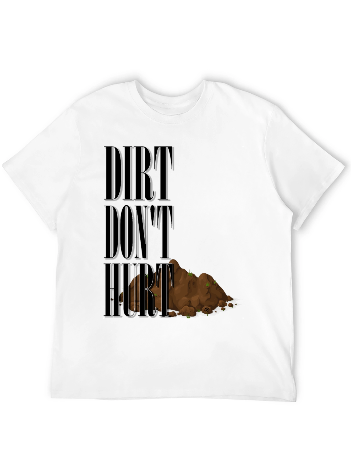 Dirt Dont Hurt Black Graphic Tee