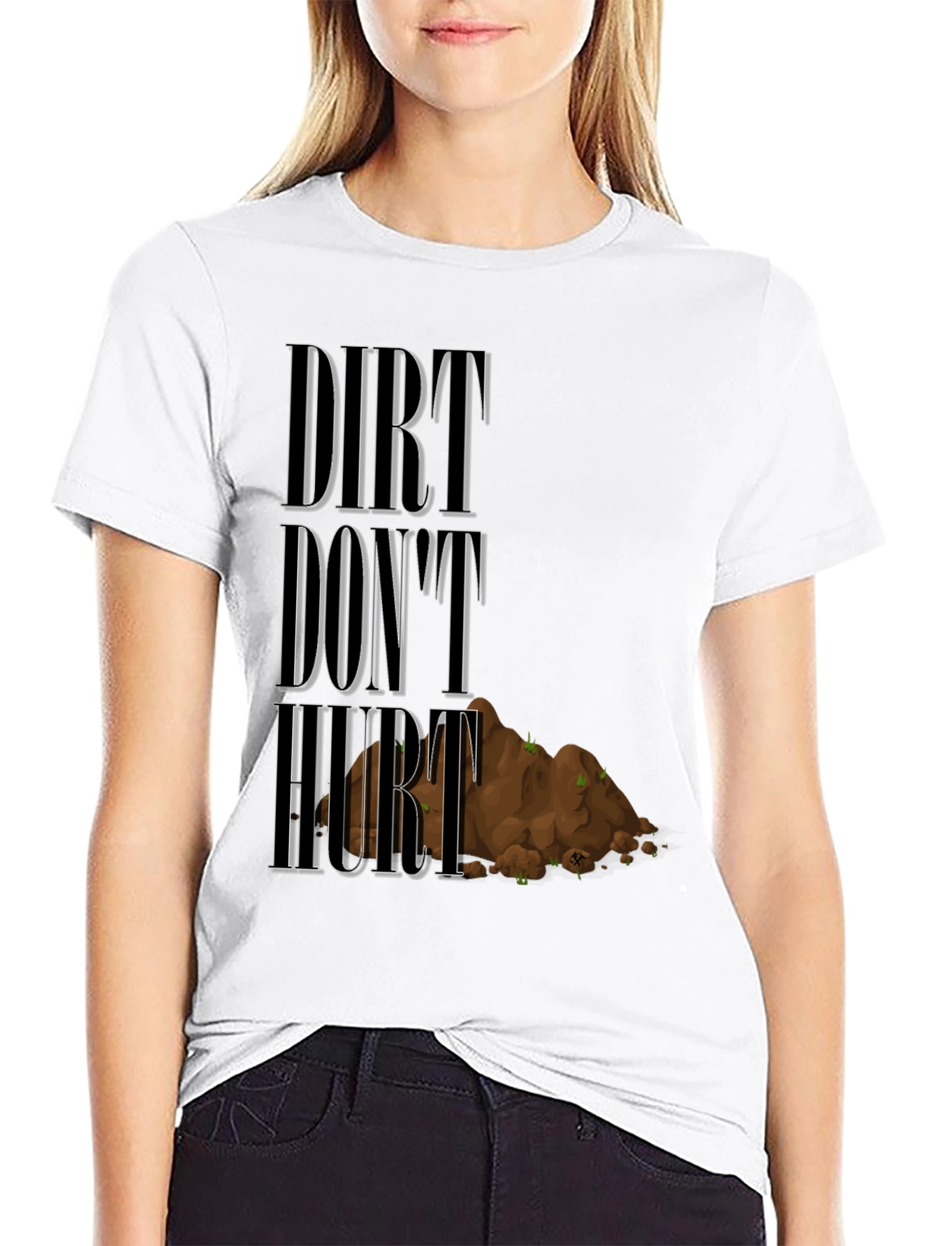 Dirt Dont Hurt Black Graphic Tee
