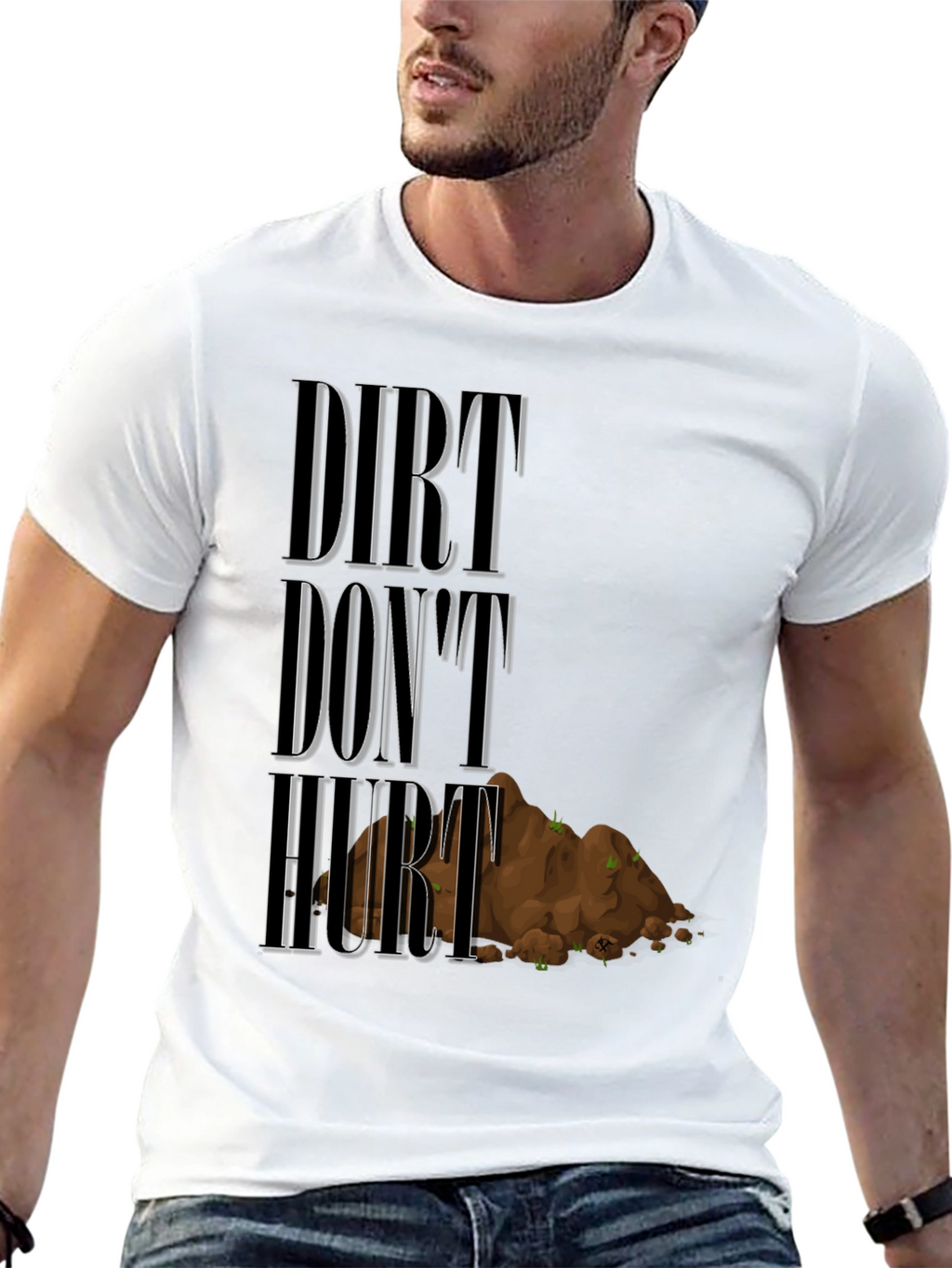 Dirt Dont Hurt Black Graphic Tee