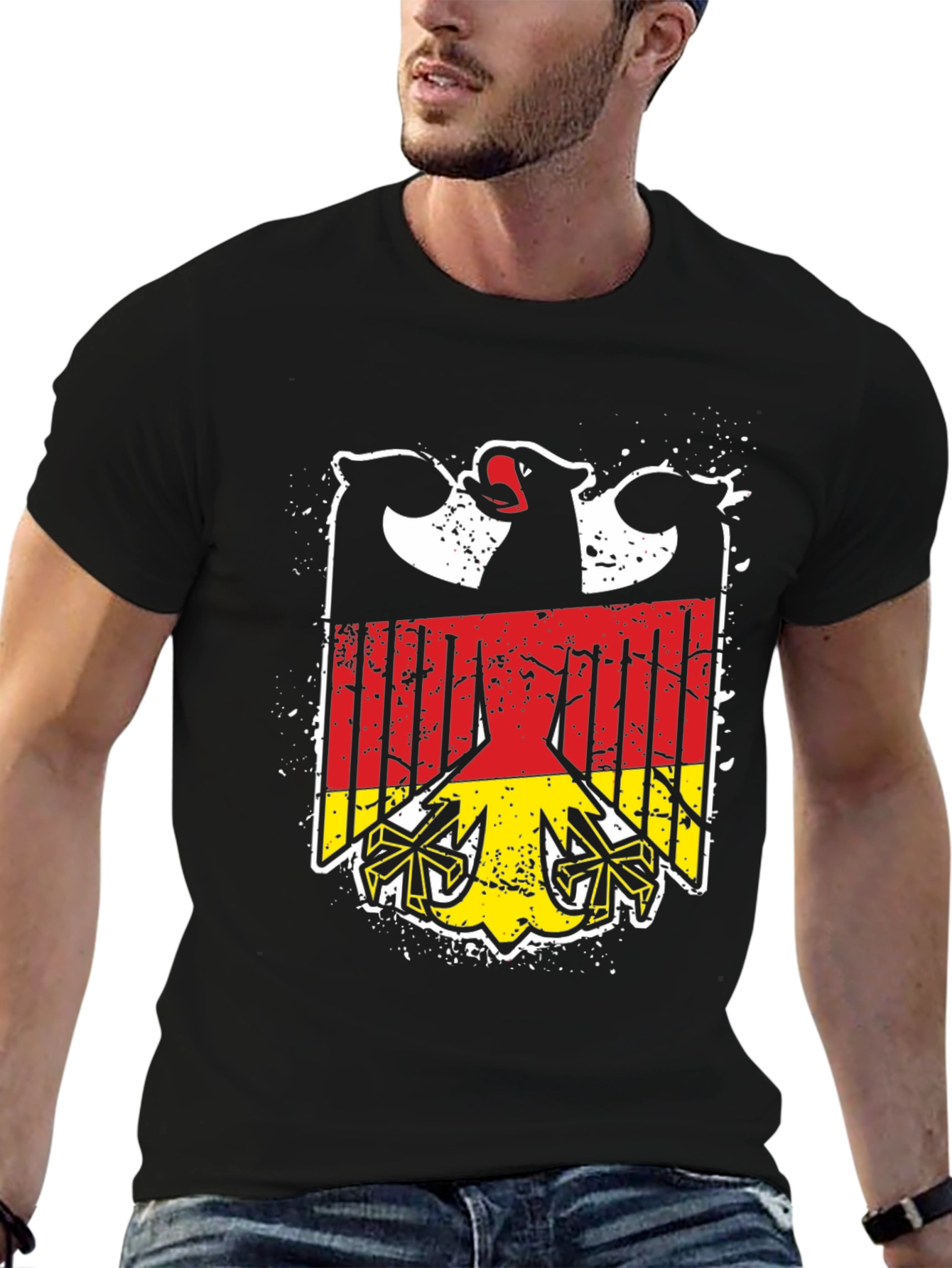 Germany Eagle T-Shirt - Black German Pride Tee