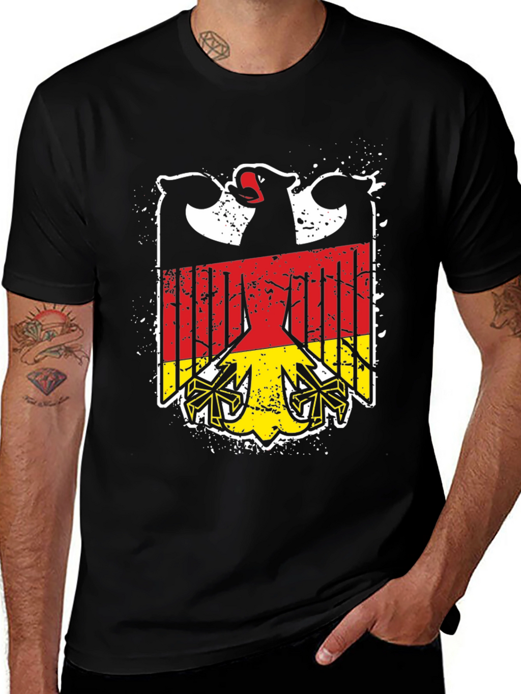 Germany Eagle T-Shirt - Black German Pride Tee