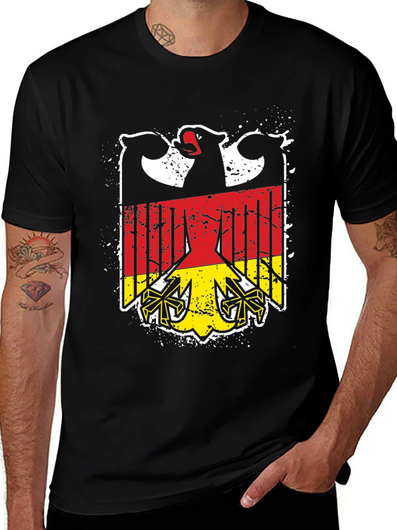 Germany Eagle T-Shirt - Black German Pride Tee