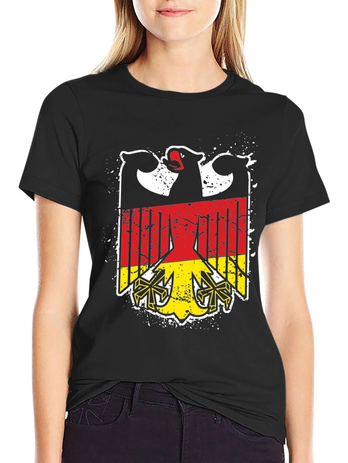 Germany Eagle T-Shirt - Black German Pride Tee