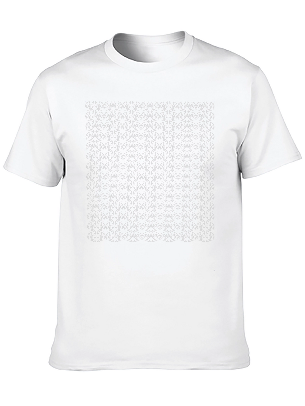 Abstract Geometric Pattern Black T-Shirt