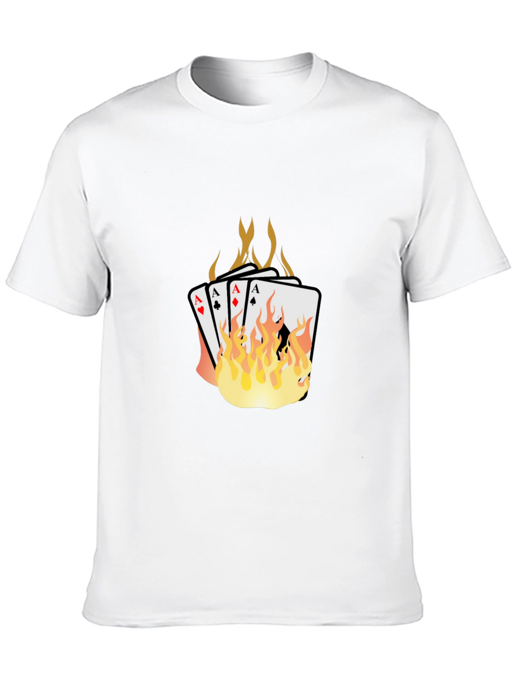 Flaming Aces Graphic T-Shirt