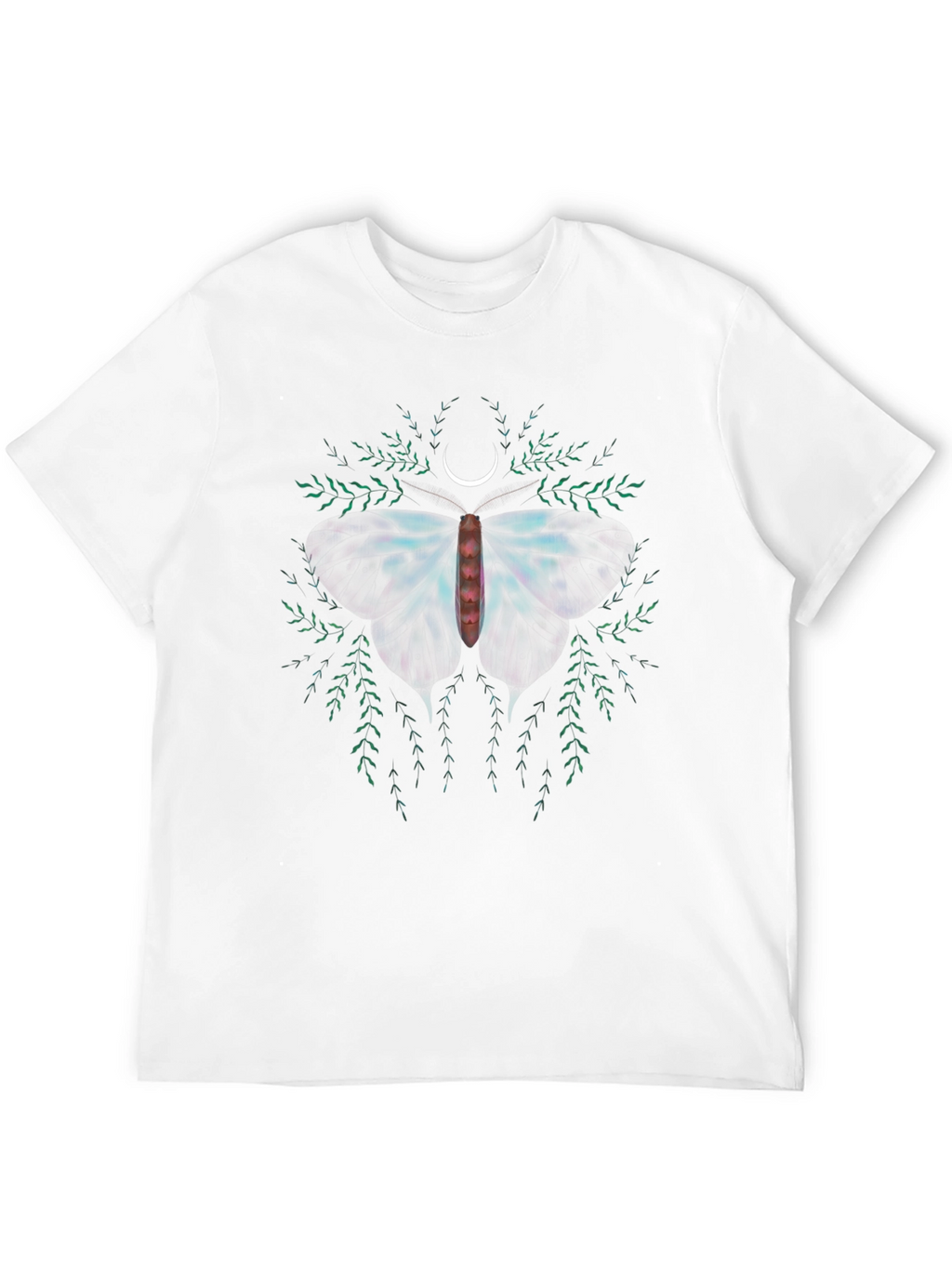 Moth & Moon Graphic Tee - Black