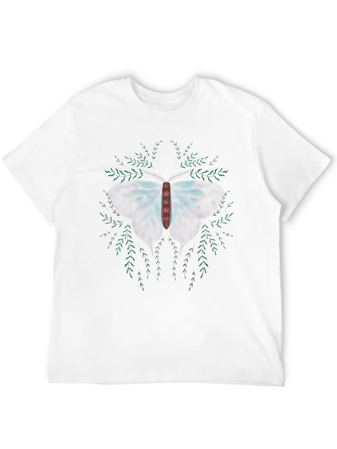 Moth & Moon Graphic Tee - Black