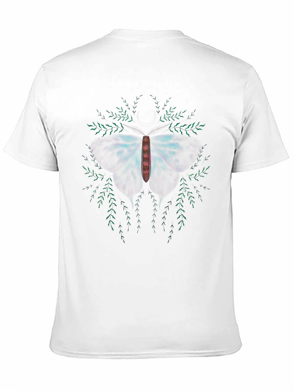 Moth & Moon Graphic Tee - Black