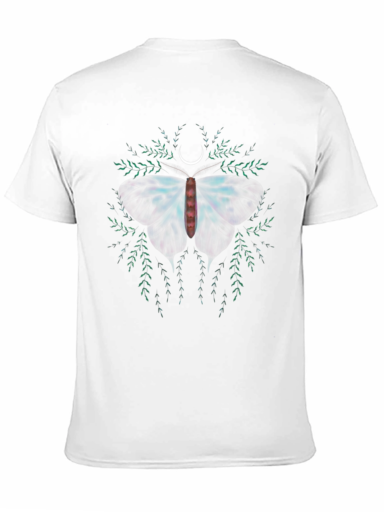 Moth & Moon Graphic Tee - Black