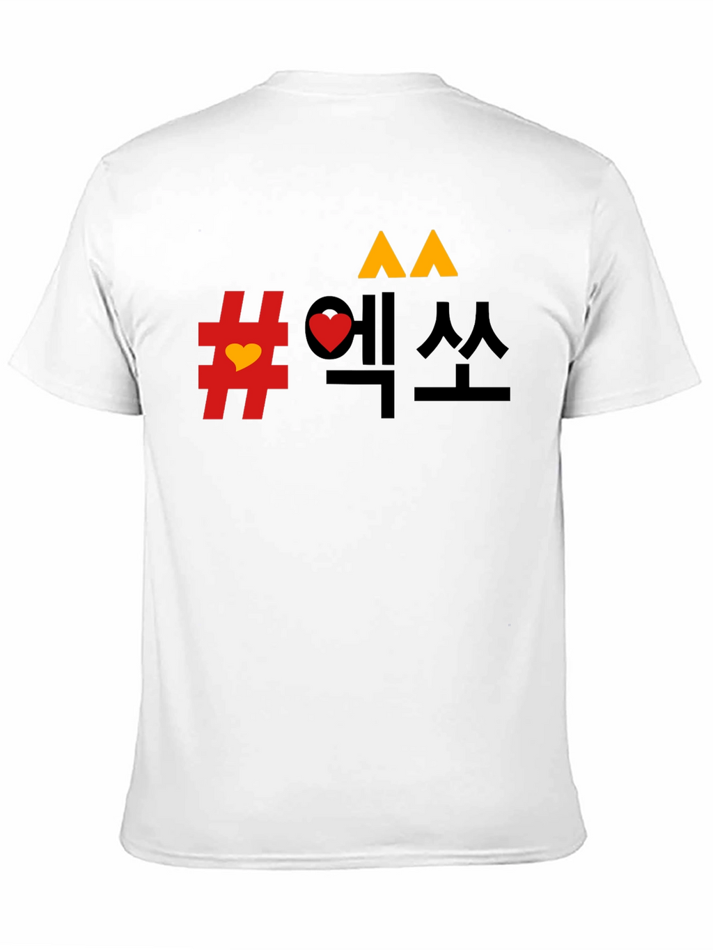 Mens Graphic Tee - Korean Design Black T-Shirt