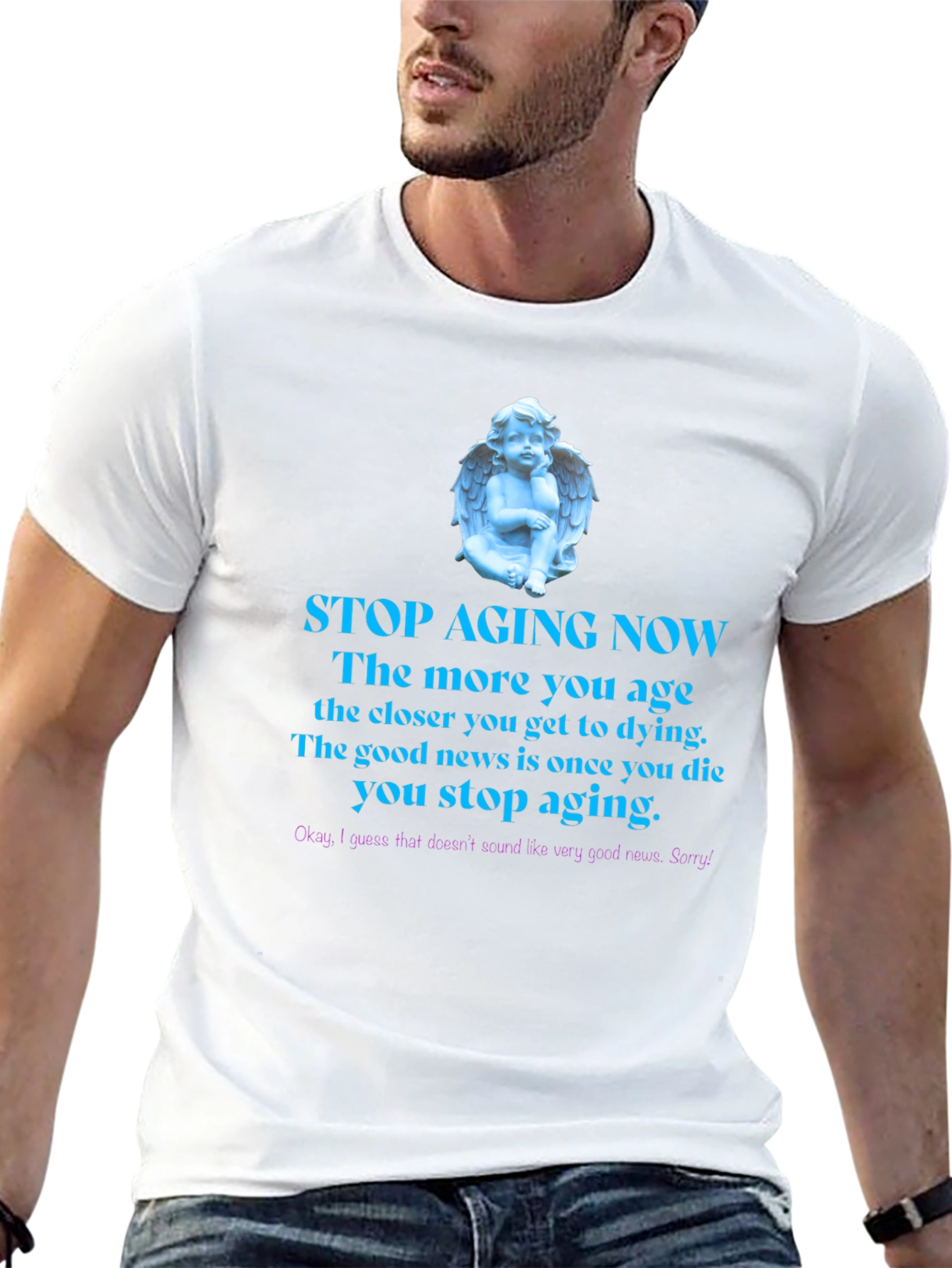 Stop Aging Now Funny T-Shirt