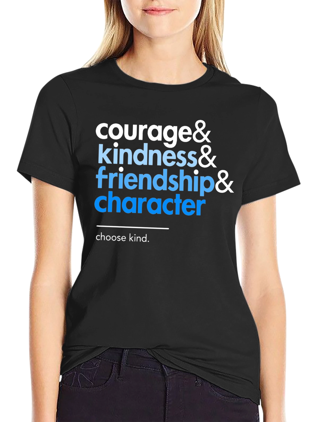 Courage Kindness Friendship Character T-Shirt