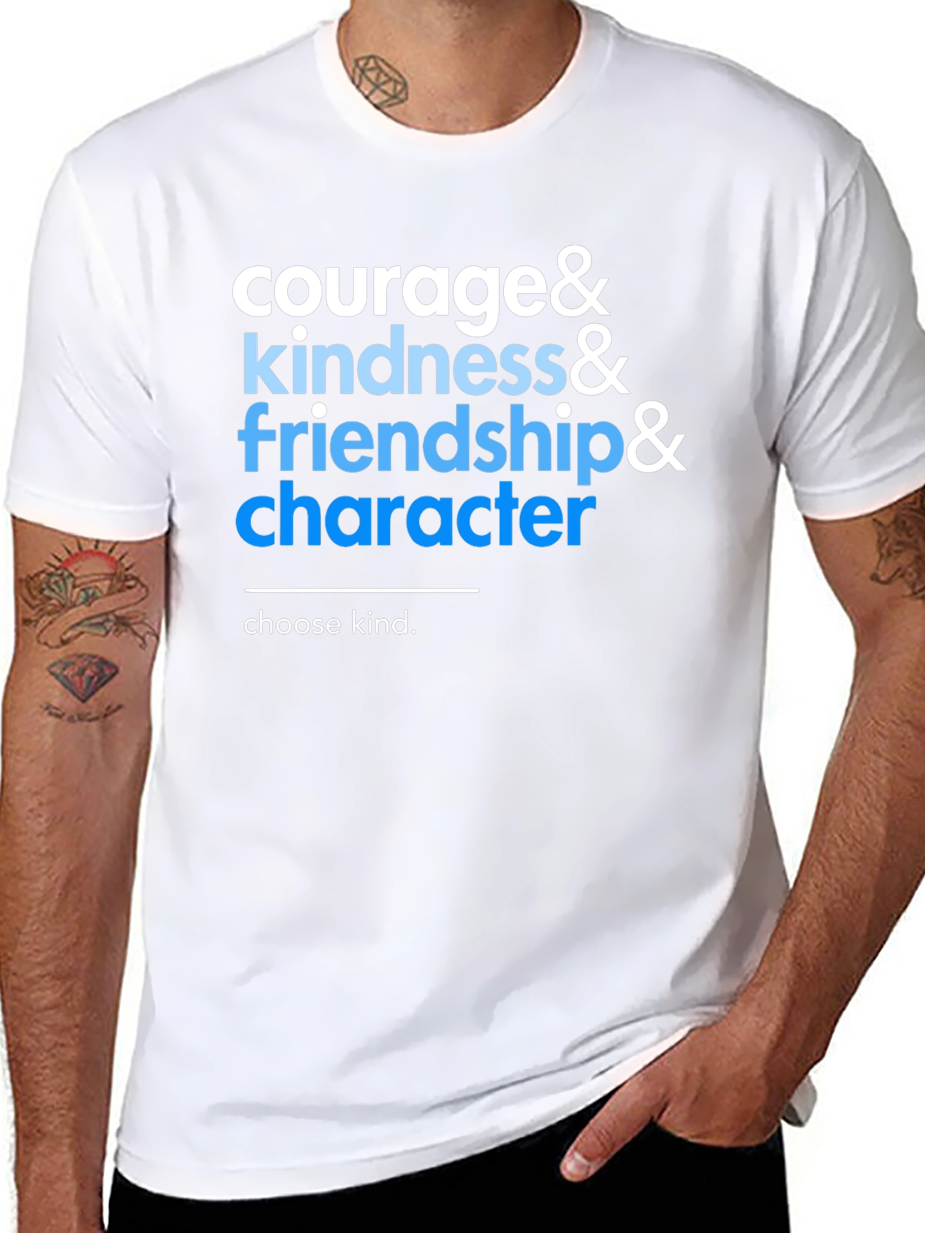 Courage Kindness Friendship Character T-Shirt