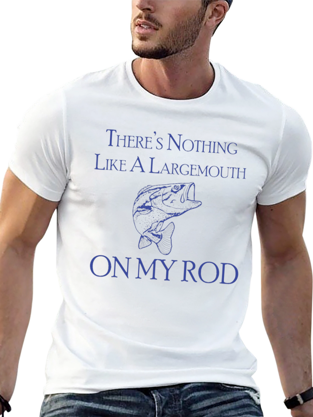 Largemouth Bass Fishing T-Shirt - On My Rod Design