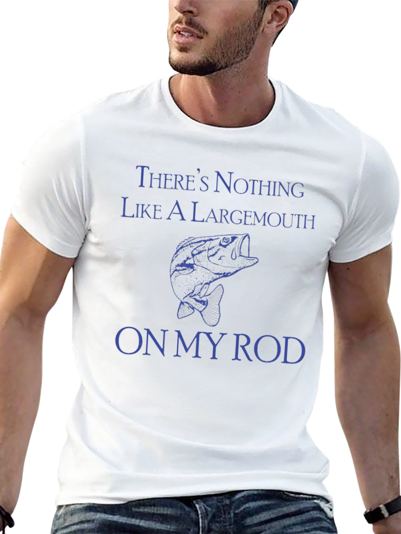 Largemouth Bass Fishing T-Shirt - On My Rod Design