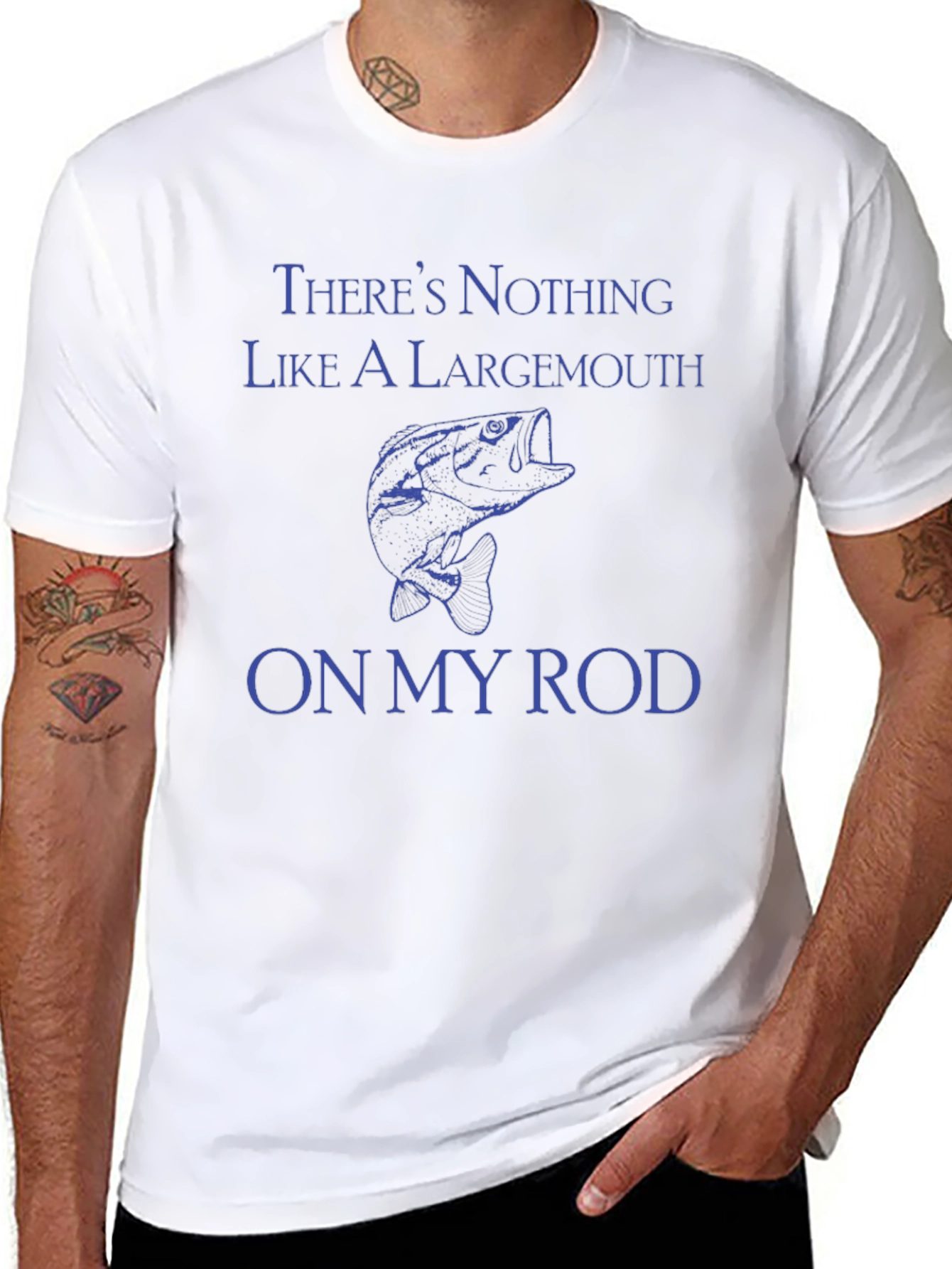 Largemouth Bass Fishing T-Shirt - On My Rod Design