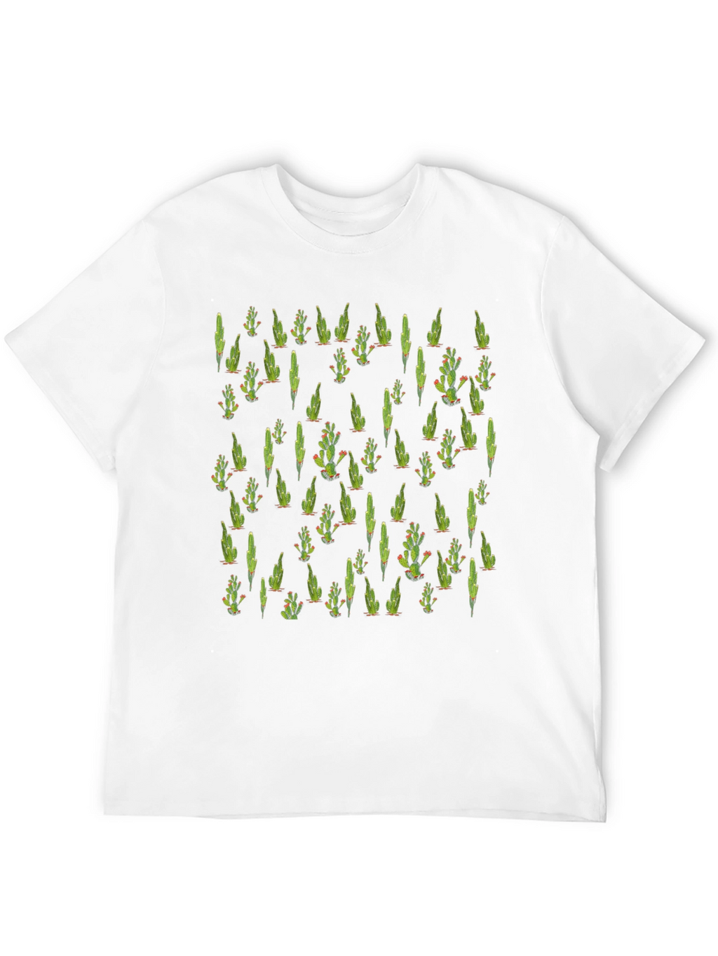 Cactus Pattern T-Shirt - Cool Desert Style Tee