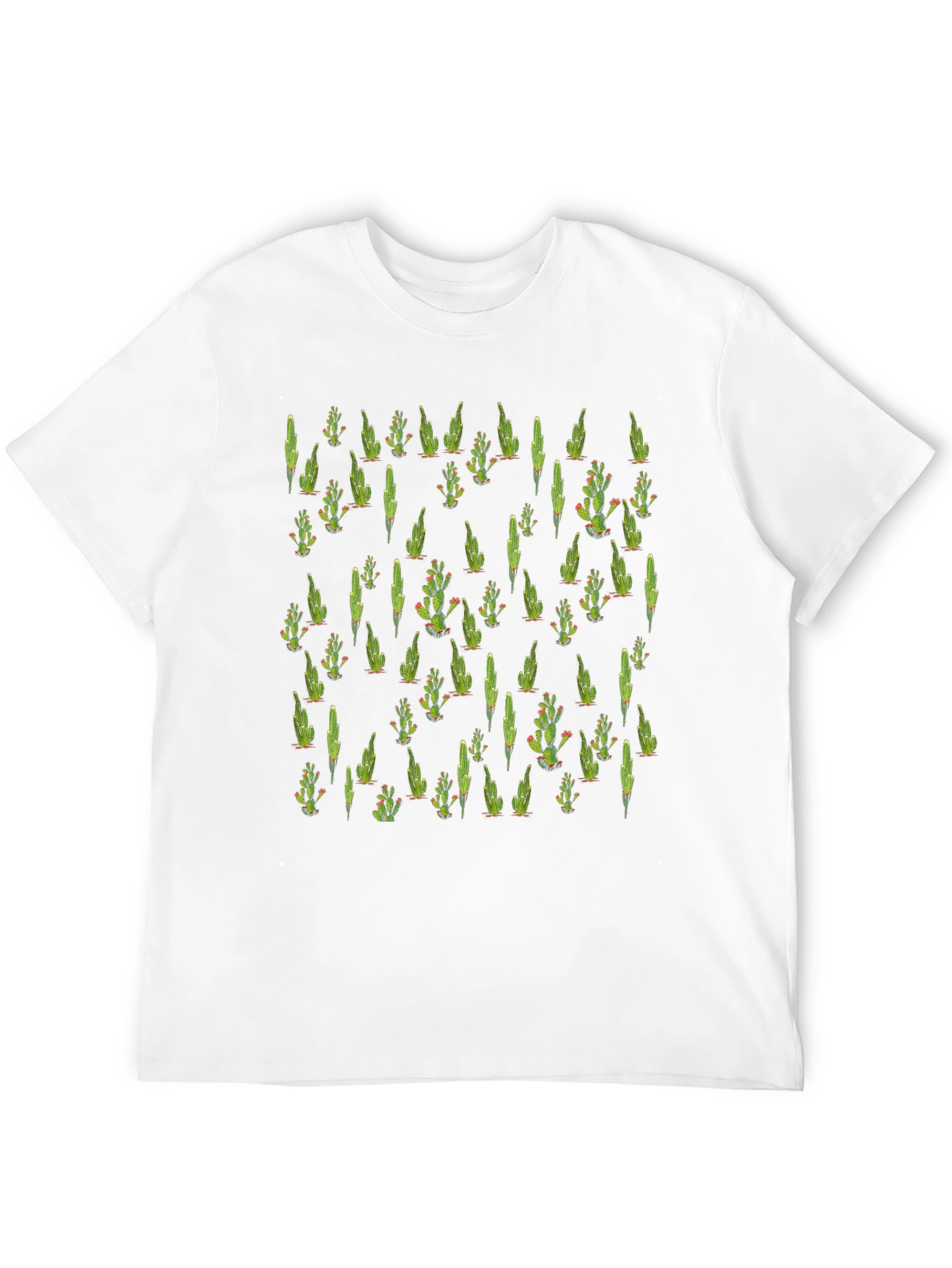 Cactus Pattern T-Shirt - Cool Desert Style Tee