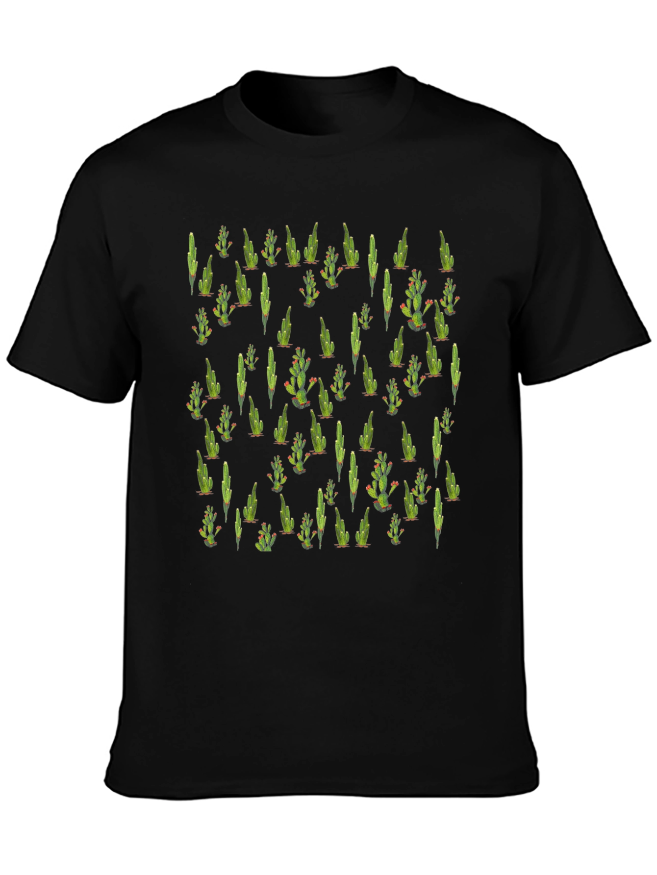 Cactus Pattern T-Shirt - Cool Desert Style Tee