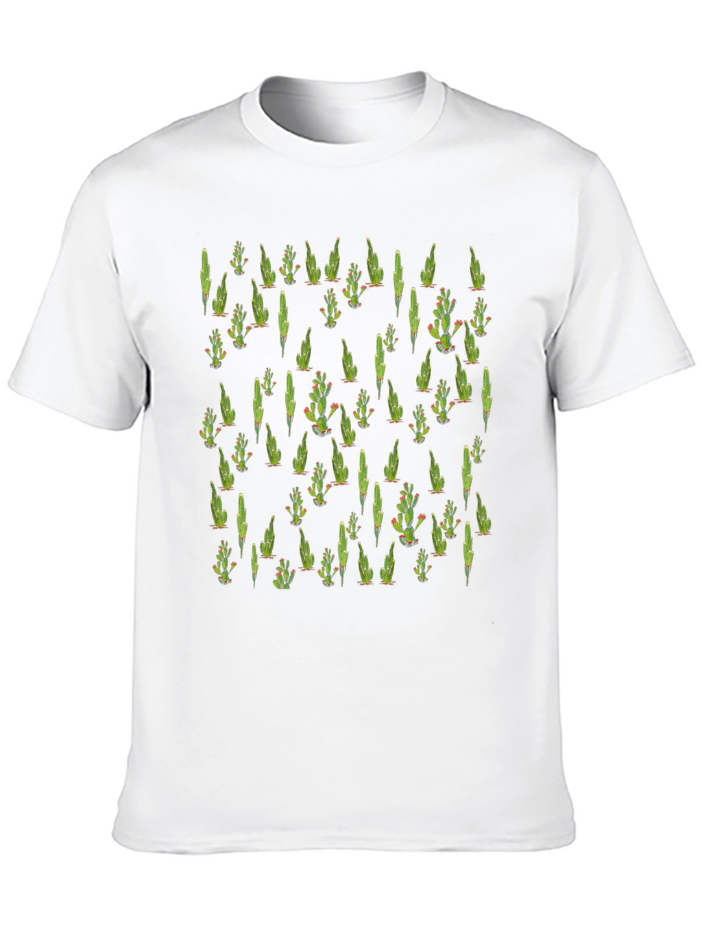Cactus Pattern T-Shirt - Cool Desert Style Tee