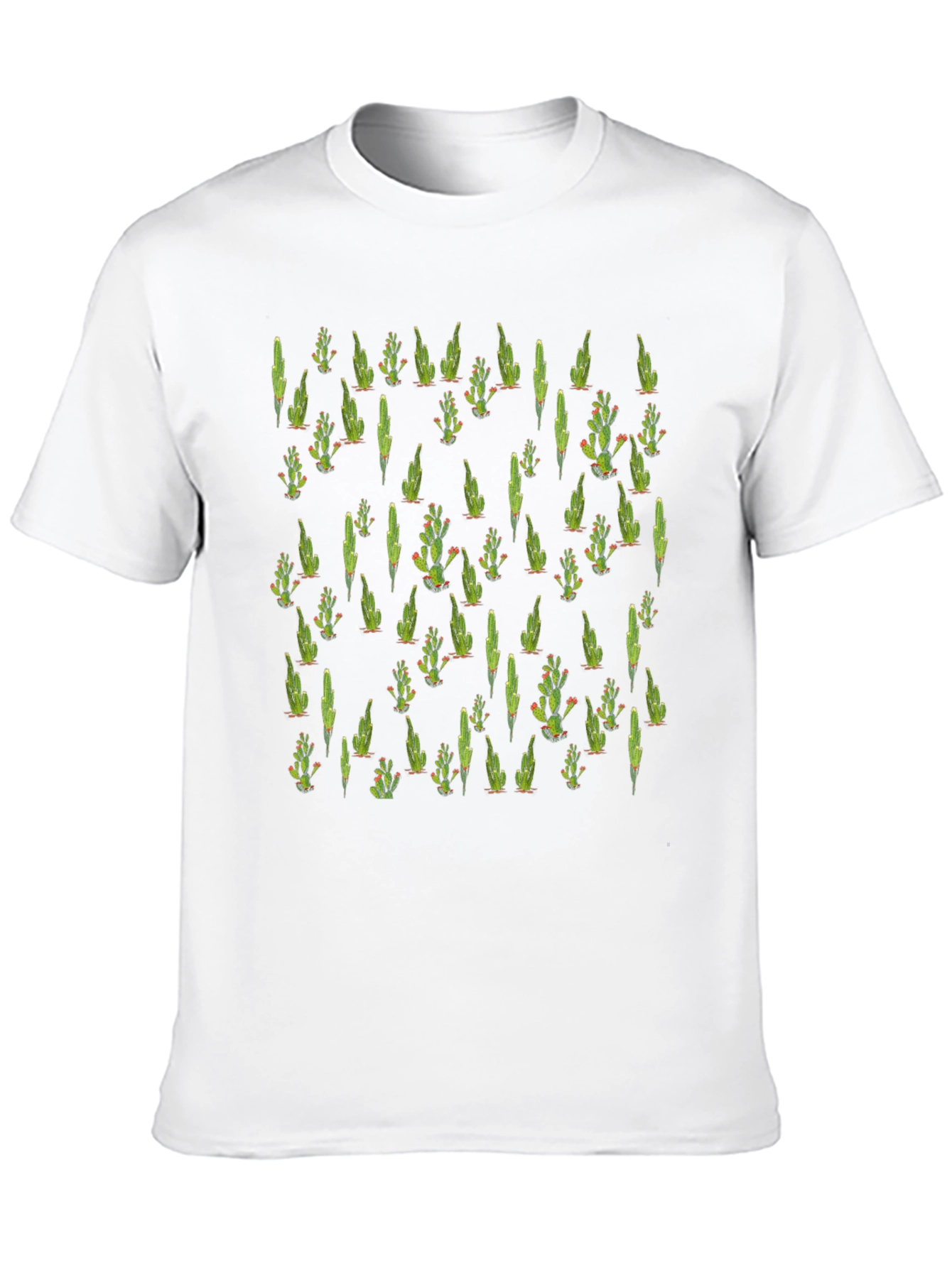Cactus Pattern T-Shirt - Cool Desert Style Tee