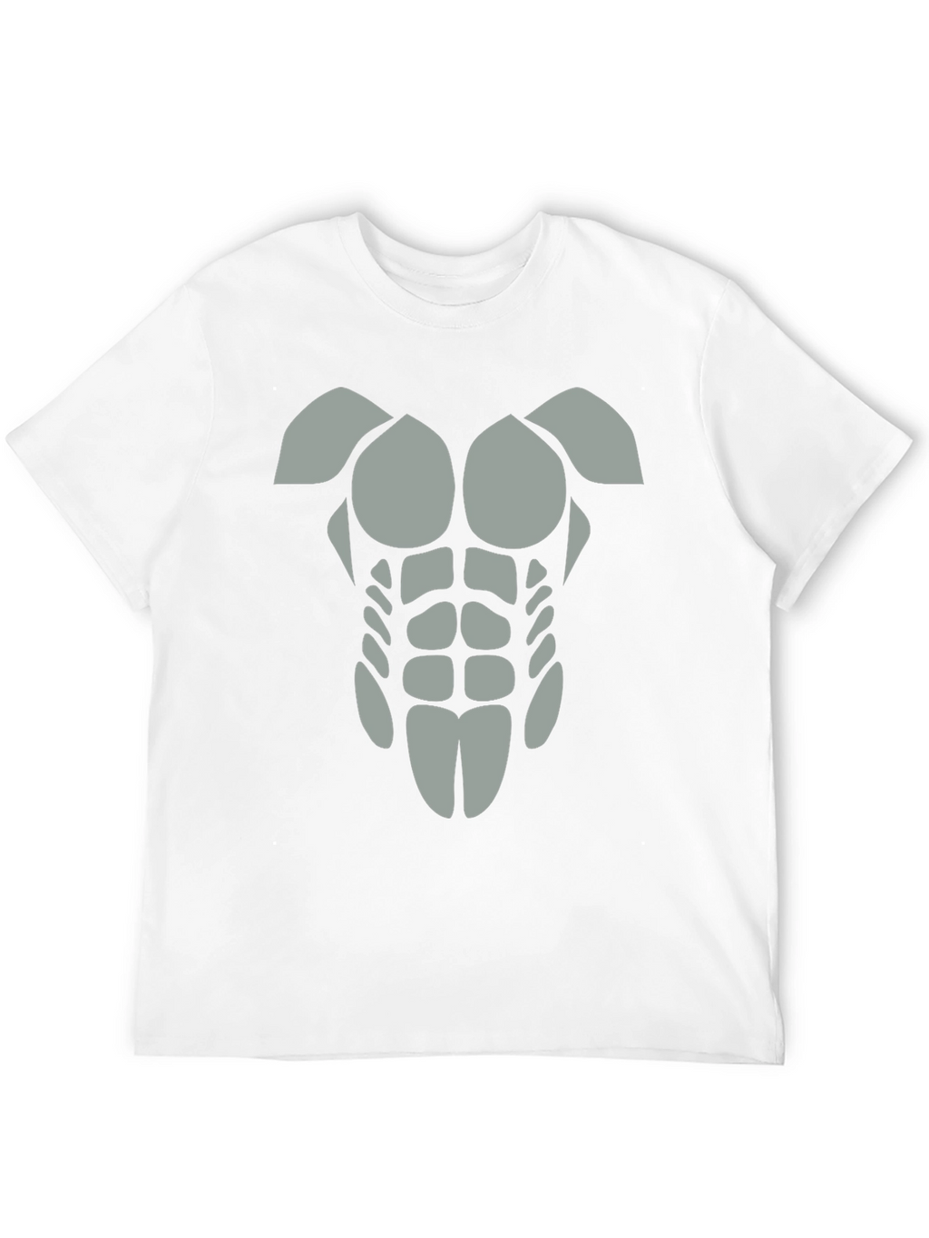 Funny Abs T-Shirt - Grey Graphic Tee