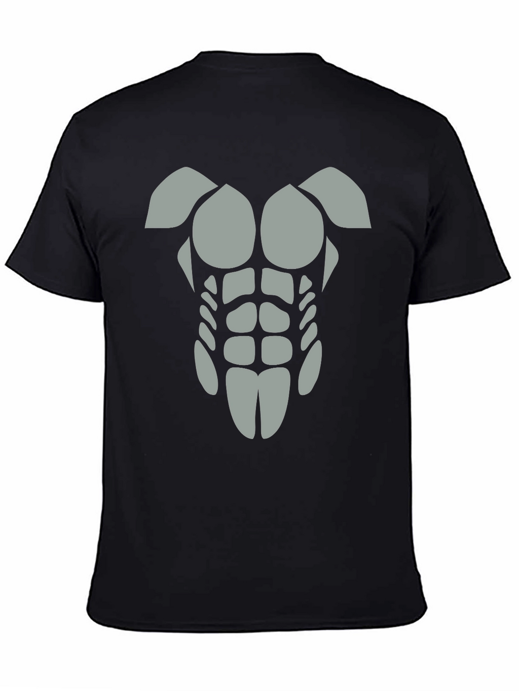 Funny Abs T-Shirt - Grey Graphic Tee