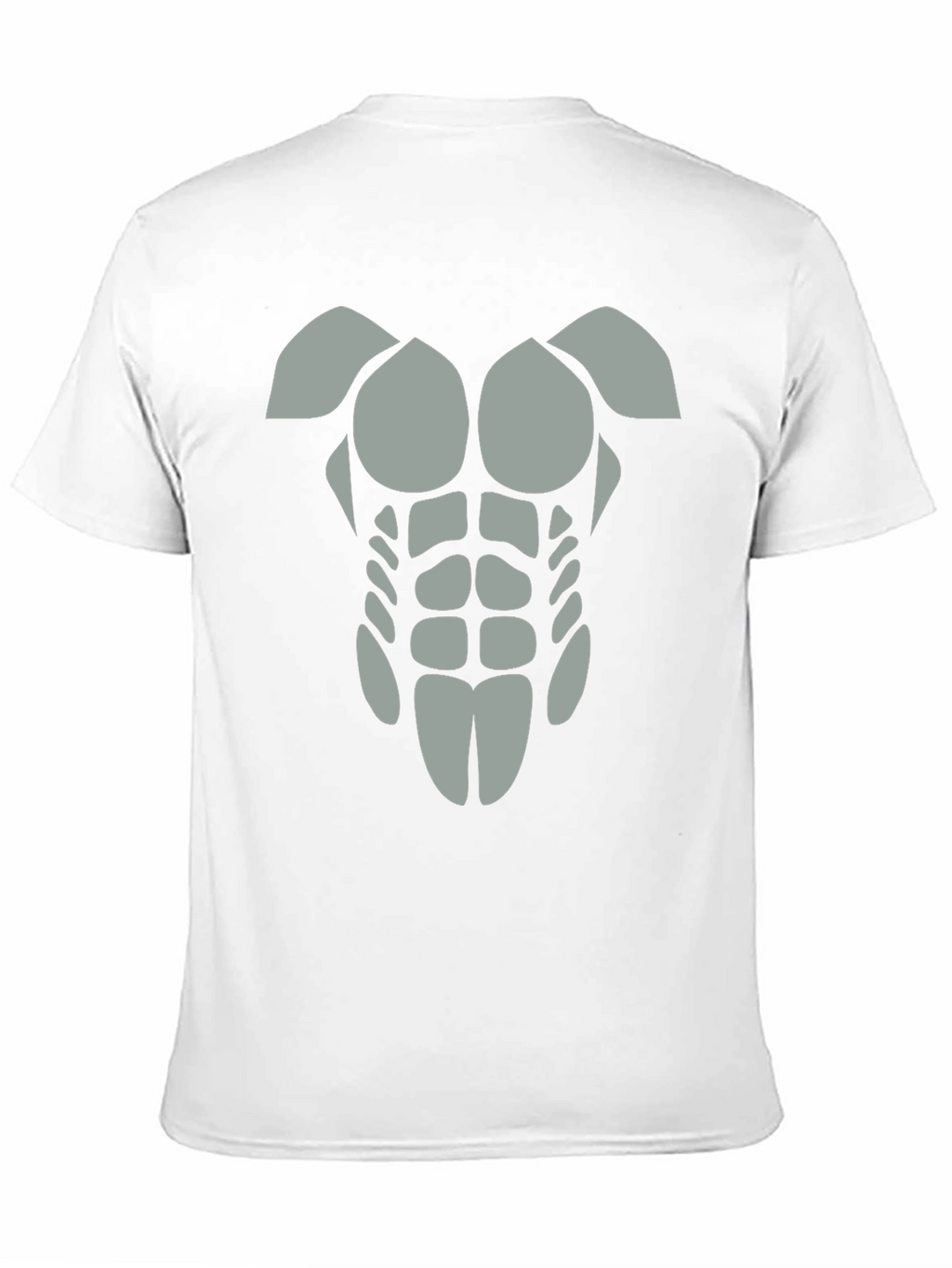 Funny Abs T-Shirt - Grey Graphic Tee