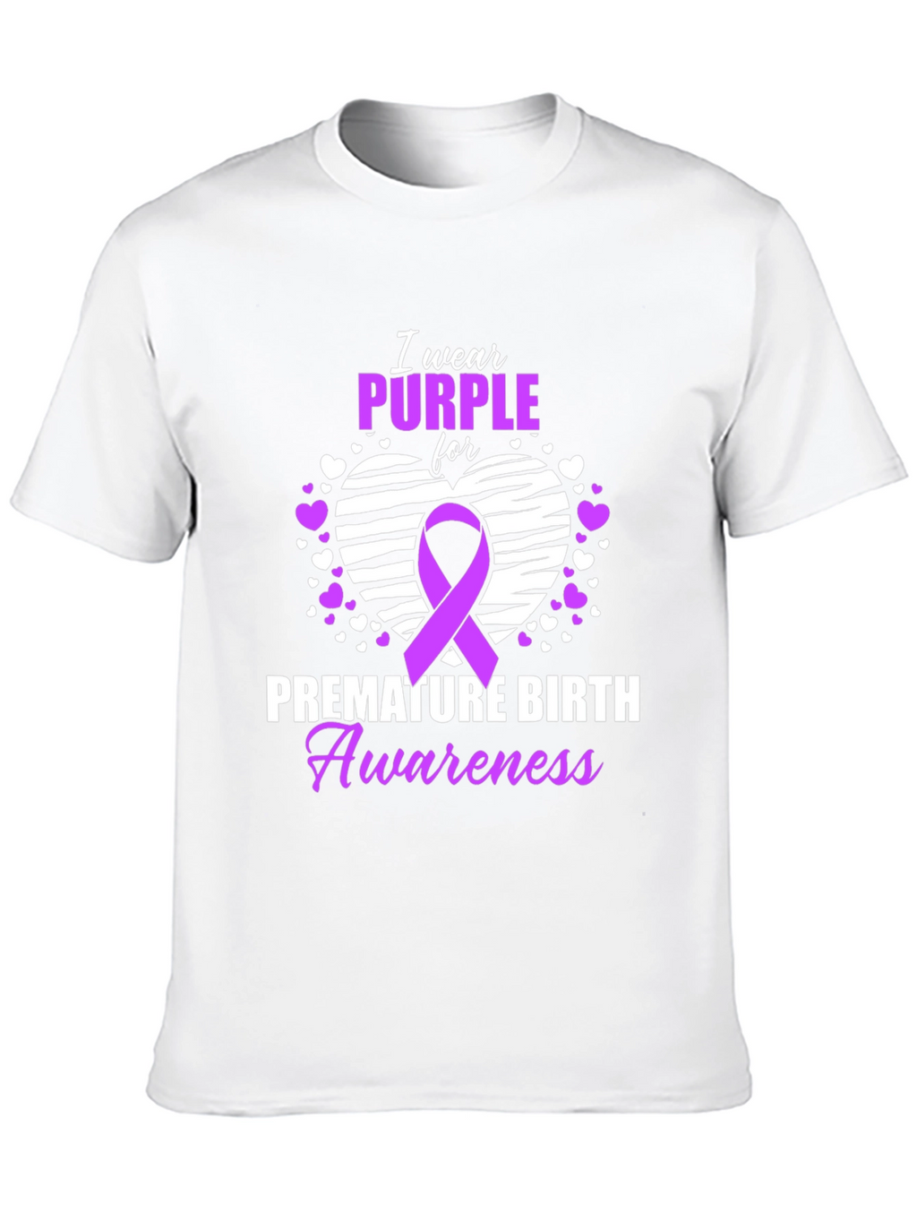 Purple Premature Birth Awareness T-Shirt