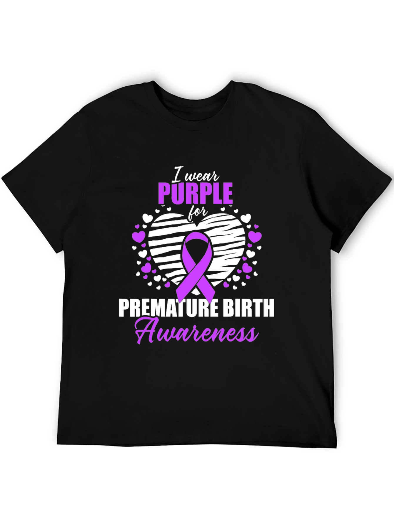 Purple Premature Birth Awareness T-Shirt