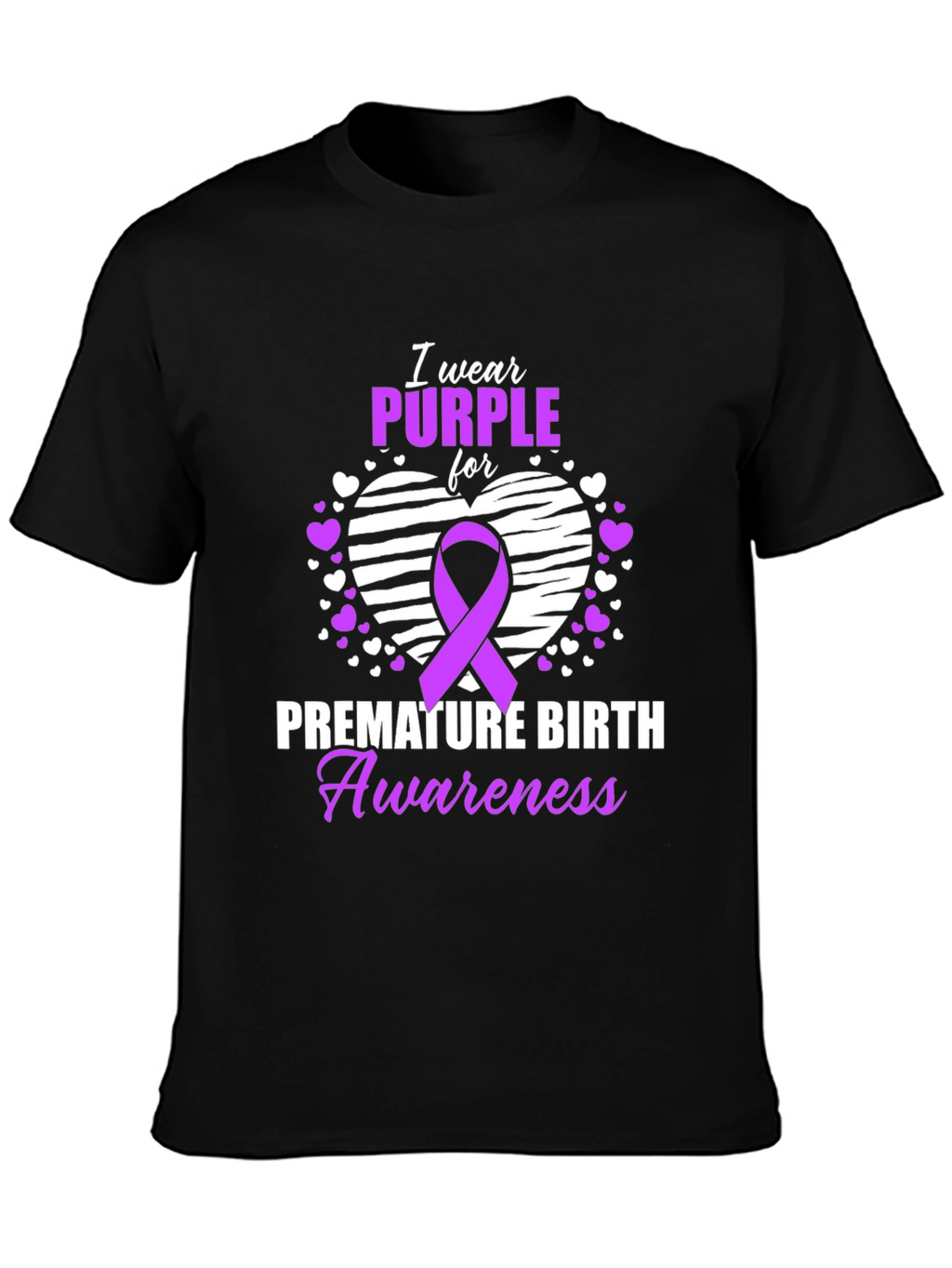 Purple Premature Birth Awareness T-Shirt