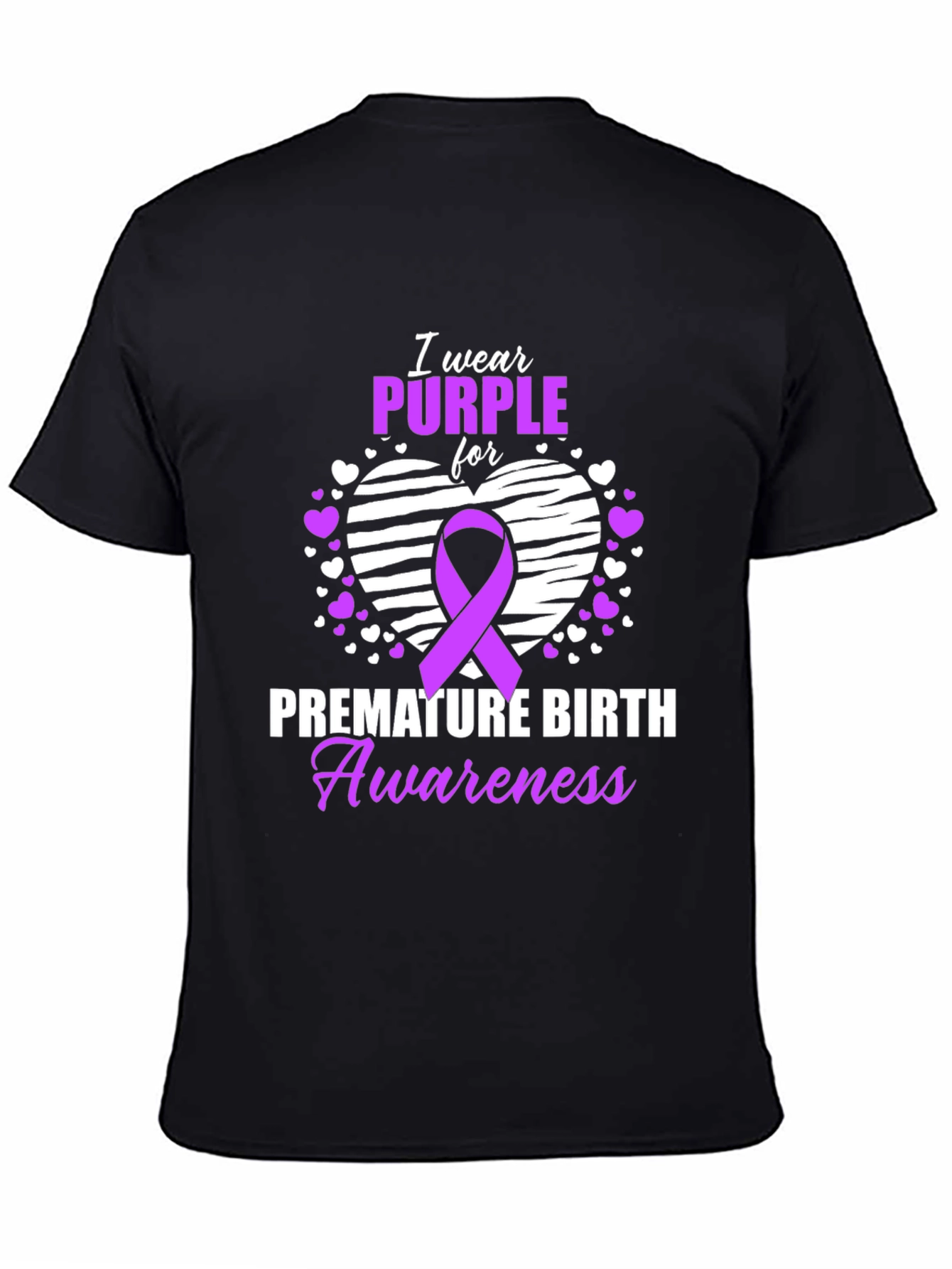 Purple Premature Birth Awareness T-Shirt