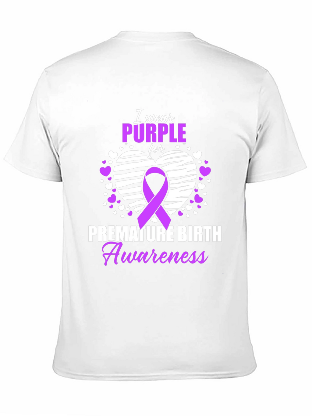 Purple Premature Birth Awareness T-Shirt